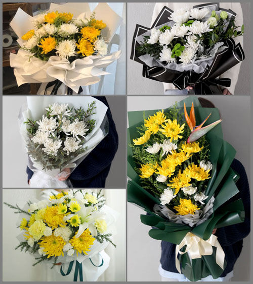 广东东莞市南城街道蛤地社区白事花束代送